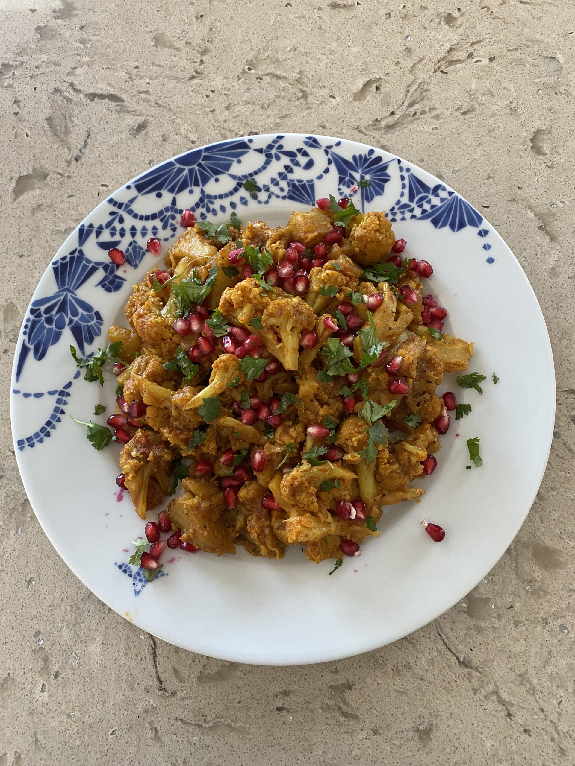 Cauliflower With Pomegranate | Relish Delish