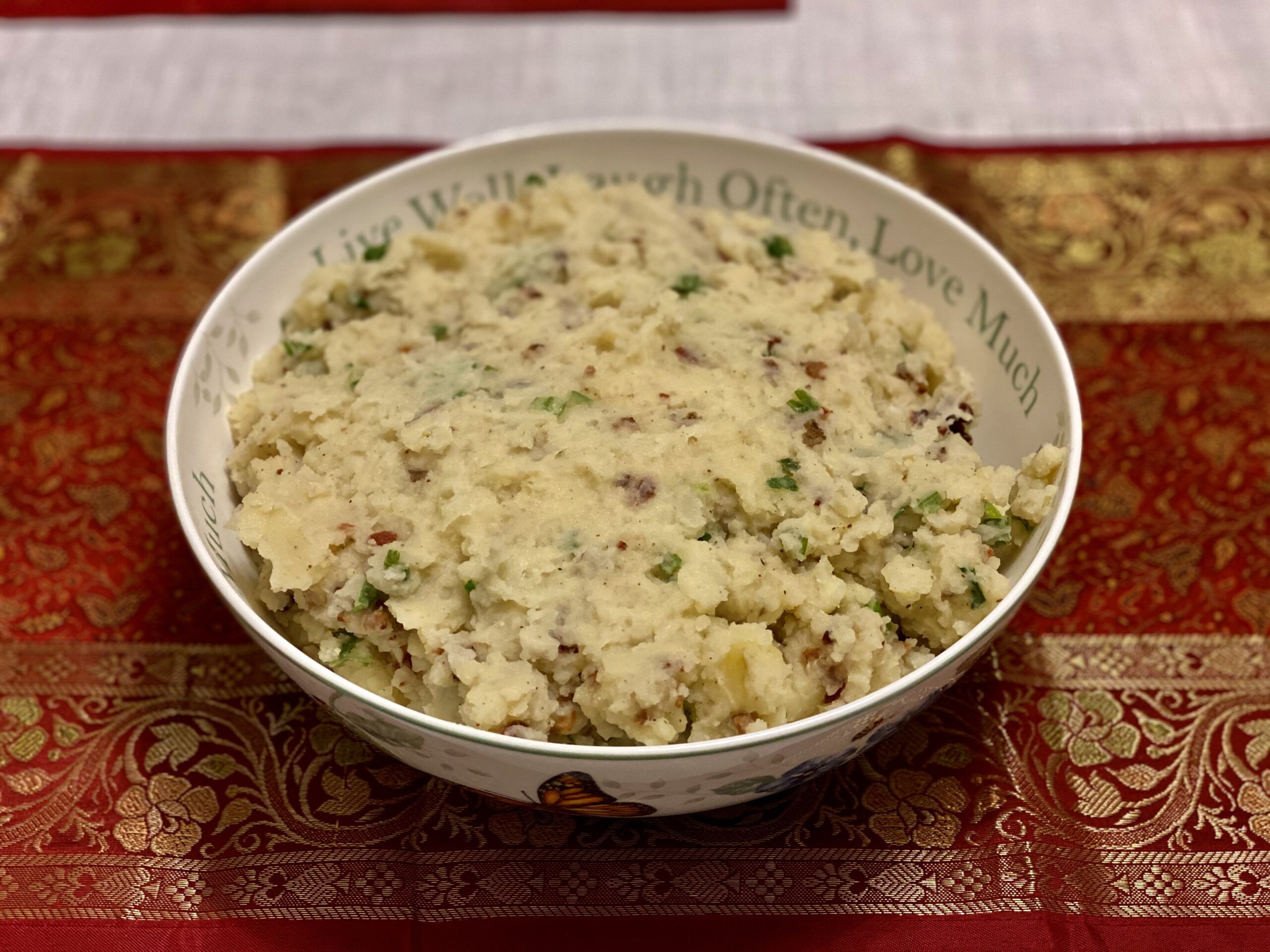 Mashed Potatoes With Bacon Bits And Chives | Relish Delish